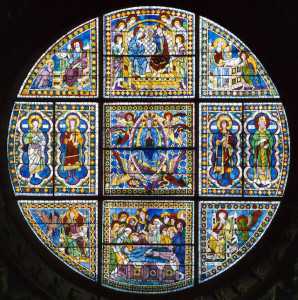 Duccio vetrata Siena