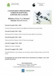 Calendario e programma corso di scrittura con Marcello Simoni (1)