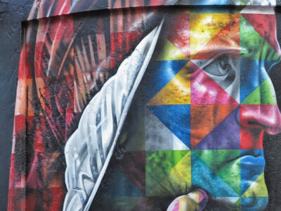 ravennadante alighieri opera di street art kobra renzo favalli